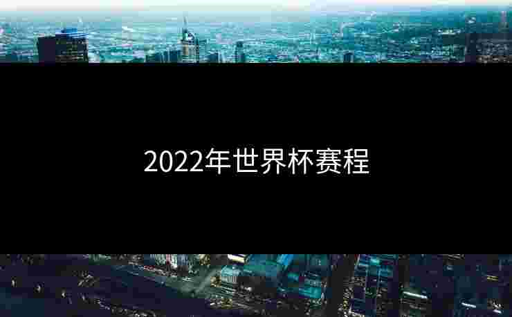 2022年世界杯赛程
