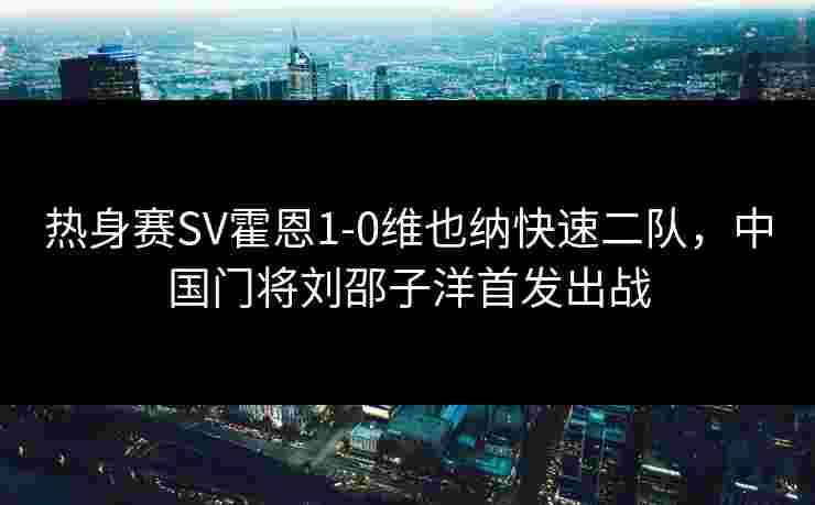 热身赛SV霍恩1-0维也纳快速二队，中国门将刘邵子洋首发出战